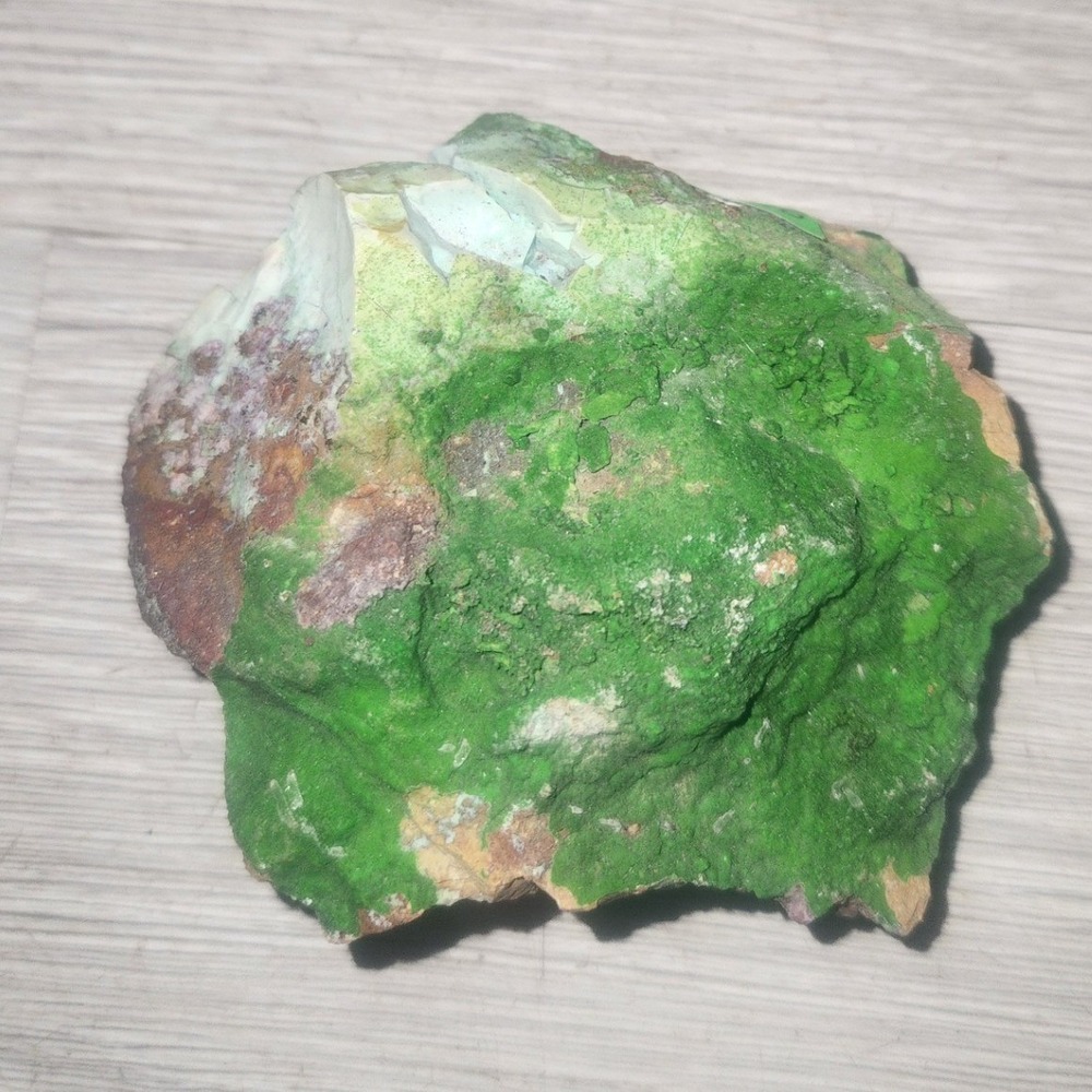 Raw Green Conichalcite Mineral Specimen Natural Druzy Crystal Matrix PSC110‎